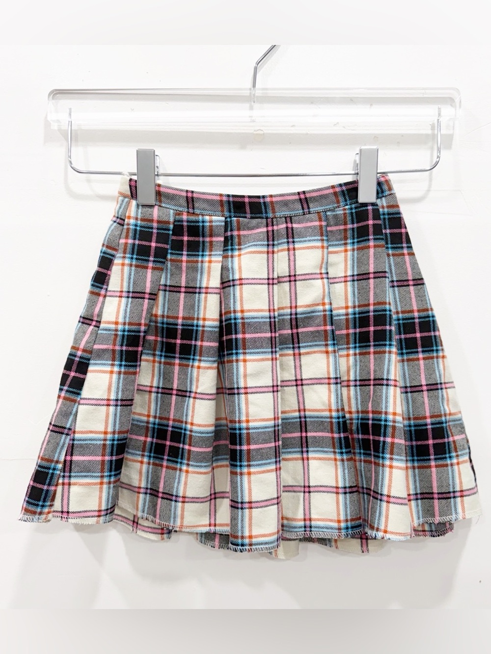 Zara School Girl Pleated Skirt Plaid Size 6